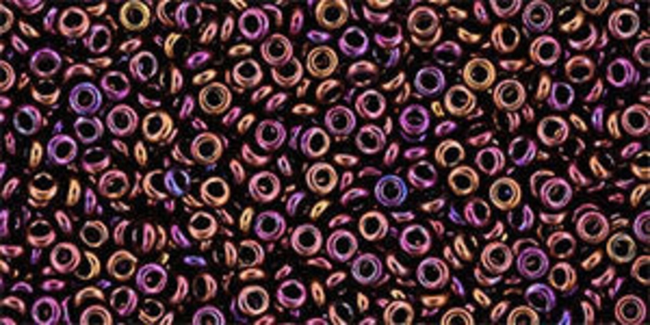 Toho Demi Round 11/0 Seed Bead, Higher-Metallic Amethyst, TN-11-502